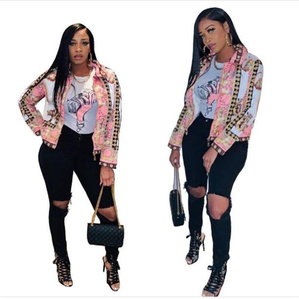 women's jackets fashion temperament women/girl stand collar lovely flower digital print long sleeve zipper slim jacket, Black;brown
women's jackets fashion temperament women/girl stand collar lovely flower digital print long sleeve zipper slim jacket, Black;brown