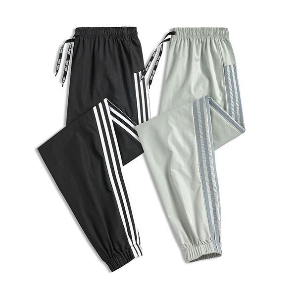 men's pants whole sales 5pcs/ pack m-8xl summer autumn sport thin casual trousers three white stripes full length 2083, Black
men's pants whole sales 5pcs/ pack m-8xl summer autumn sport thin casual trousers three white stripes full length 2083, Black