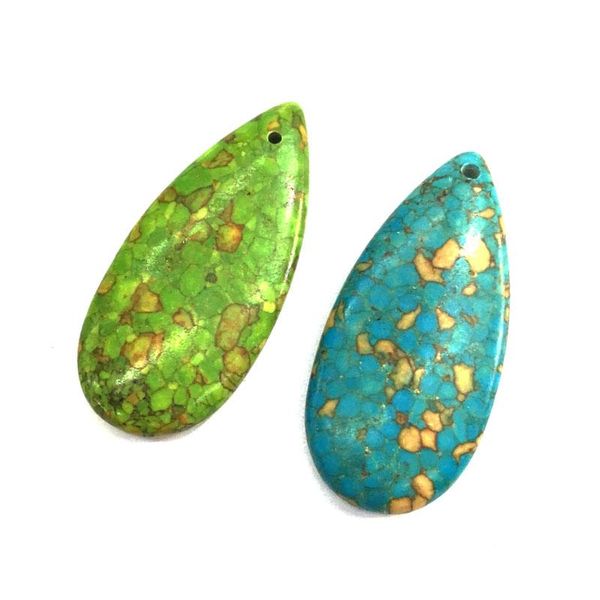 charms natural stone pendant drop-shaped synthetic turquoise jewelry for making diy necklace accessories size 25x54mm exquisite gifts, Bronze;silver
charms natural stone pendant drop-shaped synthetic turquoise jewelry for making diy necklace accessories size 25x54mm exquisite gifts, Bronze;silver