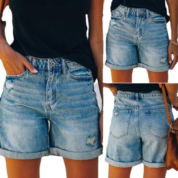 women's shorts jean shorts, torn with folding pockets, summer, women's beach clothes 0l57, White;black
women's shorts jean shorts, torn with folding pockets, summer, women's beach clothes 0l57, White;black
