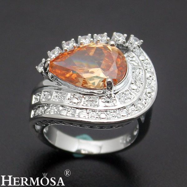 hermosa lady design orange morganite luxury elegance romantic womens ring size 6# mother's day cluster rings, Golden;silver
hermosa lady design orange morganite luxury elegance romantic womens ring size 6# mother's day cluster rings, Golden;silver