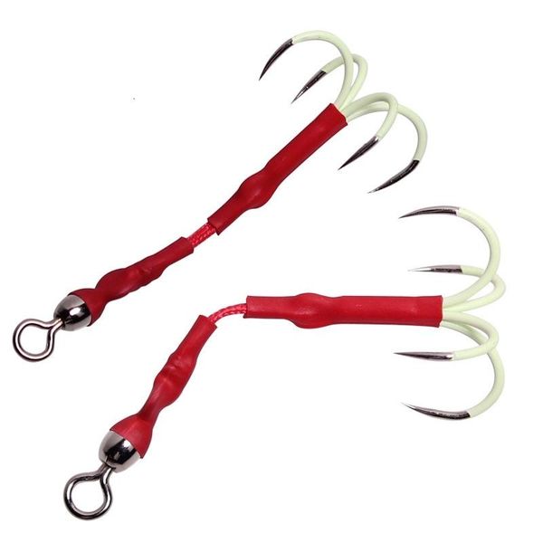 2pcs/lot luminous fishing hook with japanese rotary ring tie line and four iron plate hooks
2pcs/lot luminous fishing hook with japanese rotary ring tie line and four iron plate hooks