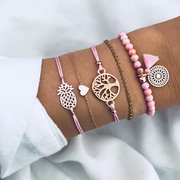 5pcs/set bohemian shell bangle earth love leaf tassel charm bracelets set women multilayer chain rope bracelet jewelry, Golden;silver
5pcs/set bohemian shell bangle earth love leaf tassel charm bracelets set women multilayer chain rope bracelet jewelry, Golden;silver