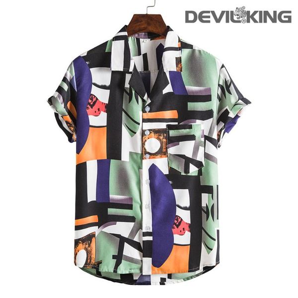 men's casual shirts devil king hawaiian style short-sleeved printed shirt, White;black
men's casual shirts devil king hawaiian style short-sleeved printed shirt, White;black