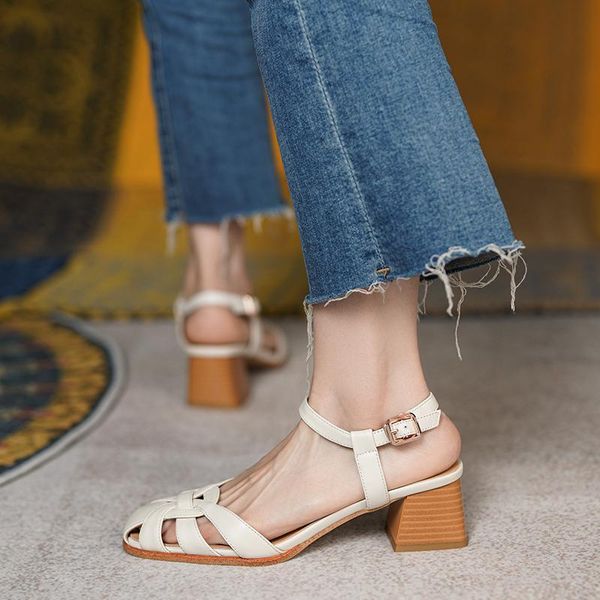 sandals women casual genuine leather gladiator fashion buckle strap summer shoes high heels handmade for, Black
sandals women casual genuine leather gladiator fashion buckle strap summer shoes high heels handmade for, Black