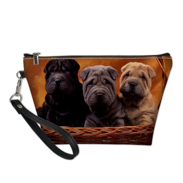ladies make up bag leather pu organizer cosmetic bags cases female 3d cute sharpei dog printing makeup for women girls &
ladies make up bag leather pu organizer cosmetic bags cases female 3d cute sharpei dog printing makeup for women girls &
