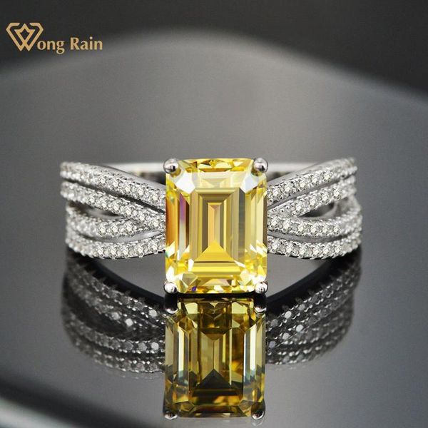 wong rain 925 sterling silver emerald cut created moissanite citrine gemstone wedding engagement ring fine jewelry wholesale cluster rings, Golden;silver
wong rain 925 sterling silver emerald cut created moissanite citrine gemstone wedding engagement ring fine jewelry wholesale cluster rings, Golden;silver