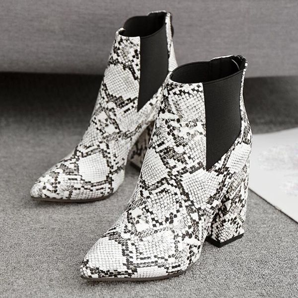 boots women 2021 thick ankle high heel shoes snake color matching elastic band bottillon femme cuir #y3, Black
boots women 2021 thick ankle high heel shoes snake color matching elastic band bottillon femme cuir #y3, Black