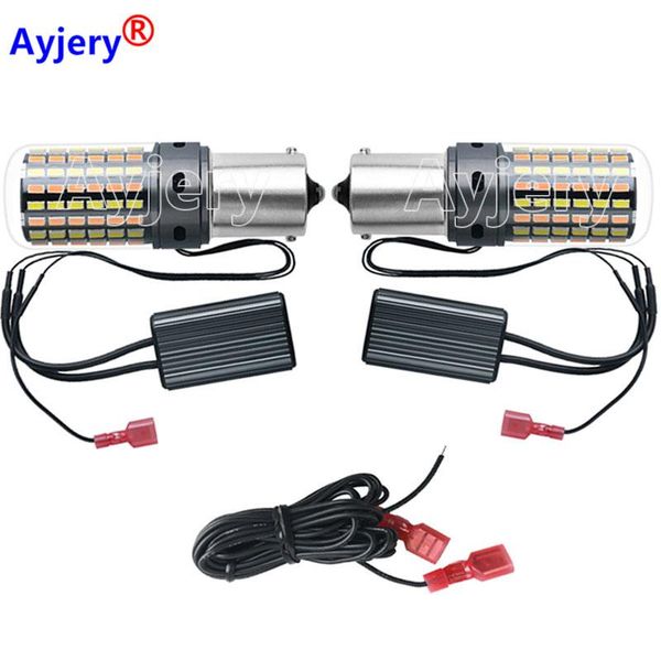 emergency lights 2 sets no error led canbus light 1156 p21w ba15s 3014 smd py21w bau15s 3156 7440 w21w car drl turn signal dual color switch
emergency lights 2 sets no error led canbus light 1156 p21w ba15s 3014 smd py21w bau15s 3156 7440 w21w car drl turn signal dual color switch