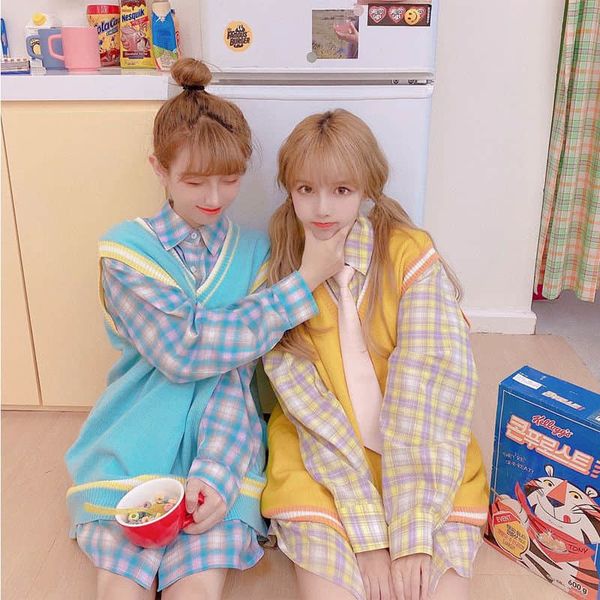 women's sweaters t-shirt and knitted vest two-piece set, medium shirt youth street clothes, spring autumn clothes, White;black
women's sweaters t-shirt and knitted vest two-piece set, medium shirt youth street clothes, spring autumn clothes, White;black