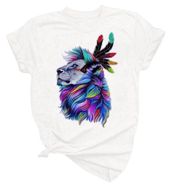 women's t-shirt graphic t shirts vintage animal printing colourful pattern casual short sleeve camiseta de caricaturas streetwear, White
women's t-shirt graphic t shirts vintage animal printing colourful pattern casual short sleeve camiseta de caricaturas streetwear, White