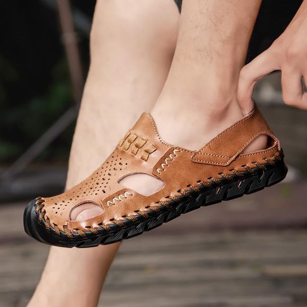 sandals big size 38-48 summer men 2021 casual shoes handmade leather beach sandal slip on flats shipper sandalia masculina, Black
sandals big size 38-48 summer men 2021 casual shoes handmade leather beach sandal slip on flats shipper sandalia masculina, Black