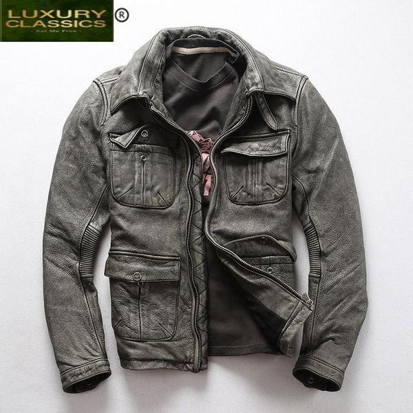 men's leather & faux 100% coat real men winter clothes 2021 streetwear genuine cow jackets jacket jaqueta 9728, Black
men's leather & faux 100% coat real men winter clothes 2021 streetwear genuine cow jackets jacket jaqueta 9728, Black