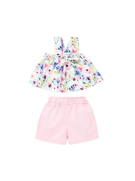 summer kids girl clothes set sleeveless flower print vest sling solid color shorts 2-piece suits for baby 3m-3t 2021 clothing sets, White
summer kids girl clothes set sleeveless flower print vest sling solid color shorts 2-piece suits for baby 3m-3t 2021 clothing sets, White