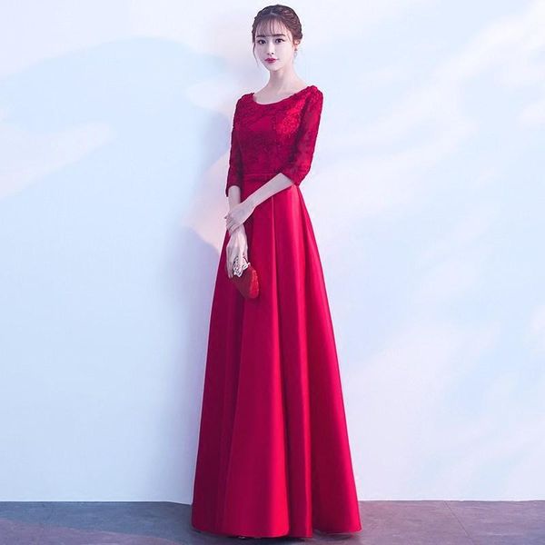 stylish personality slim o-neck dress evening chinese wedding toast improved qipao vestidos size s-xxl ethnic clothing, Red
stylish personality slim o-neck dress evening chinese wedding toast improved qipao vestidos size s-xxl ethnic clothing, Red