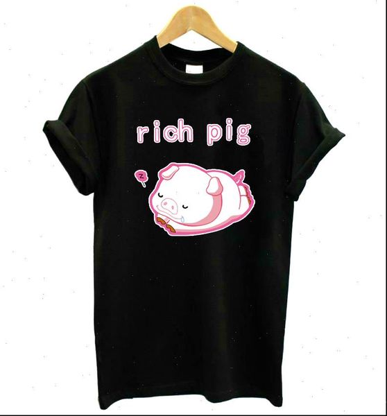 women t shirts rich pig pink print tshirt cotton casual funny shirt lady yong girl tee better quality drop, White
women t shirts rich pig pink print tshirt cotton casual funny shirt lady yong girl tee better quality drop, White