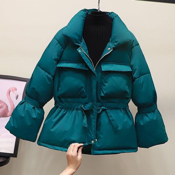 women's down & parkas fashion waist cotton-padded jacket clothing short 2022 winter jackets coats style korean girls outerwear d733, Black
women's down & parkas fashion waist cotton-padded jacket clothing short 2022 winter jackets coats style korean girls outerwear d733, Black