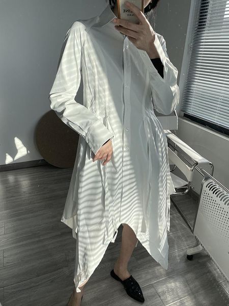 women shirt dress long sleeve 100% cotton white female casual mid dresses, Black;gray
women shirt dress long sleeve 100% cotton white female casual mid dresses, Black;gray