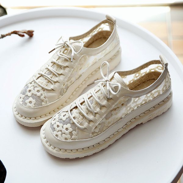 sandals summer daisy flower mesh lace breathable sandals lace-up all-match casual art flat bottom low-cut student shoes women, Black
sandals summer daisy flower mesh lace breathable sandals lace-up all-match casual art flat bottom low-cut student shoes women, Black