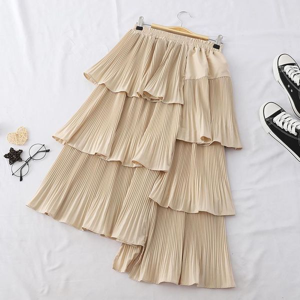 skirts 2021 spring patchwork irregular half length ladies jupe female midi long pleated a line skirt casual, Black
skirts 2021 spring patchwork irregular half length ladies jupe female midi long pleated a line skirt casual, Black