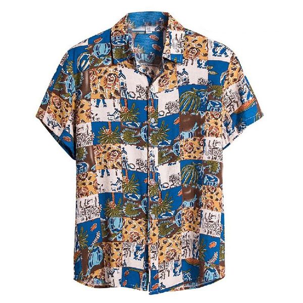 men's casual shirts 2021 summer vintage shirt for men cardigan short sleeve beach flower print hawaiian ethnic camisa, White;black
men's casual shirts 2021 summer vintage shirt for men cardigan short sleeve beach flower print hawaiian ethnic camisa, White;black