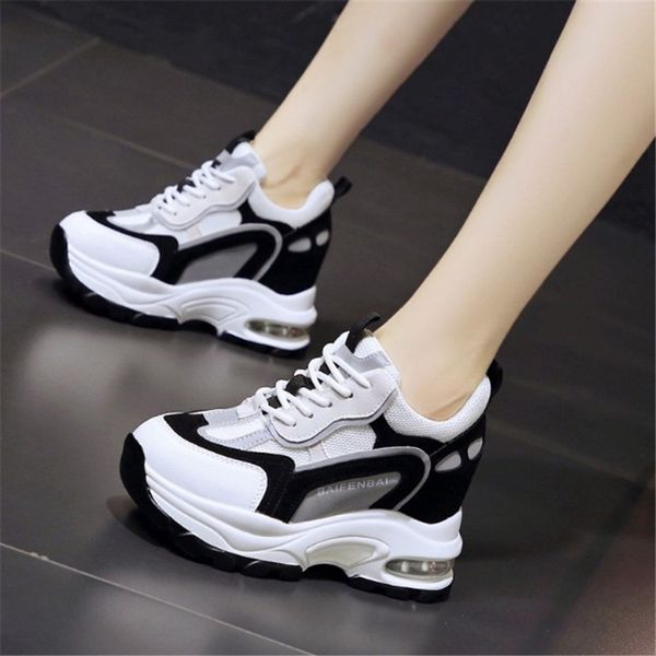Women Chunky Sneakers Vulcanize Shoes 9cm High heels Fashion Autumn Female Platform Thick Sole Running Casual Shoe Woman, As picture a
Women Chunky Sneakers Vulcanize Shoes 9cm High heels Fashion Autumn Female Platform Thick Sole Running Casual Shoe Woman, As picture a