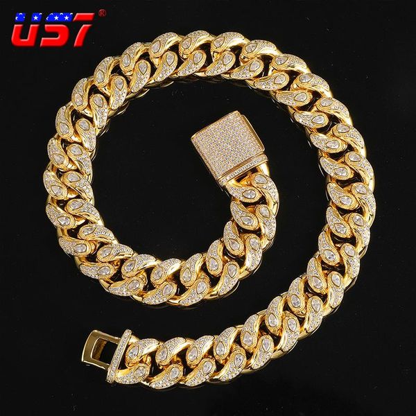 miami cuban link chain iced out + cubic zircons necklace hip hop jewelry choker for men's rapper chains, Silver
miami cuban link chain iced out + cubic zircons necklace hip hop jewelry choker for men's rapper chains, Silver