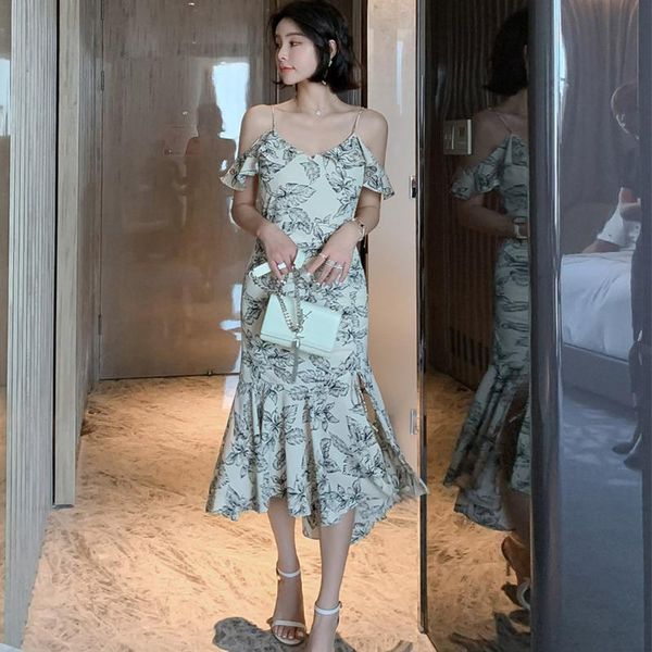 arrival fashion summer midi beach dress women ol elegant floral print ruffle strap backless off-shoulder party holiday casual dresses, Black;gray
arrival fashion summer midi beach dress women ol elegant floral print ruffle strap backless off-shoulder party holiday casual dresses, Black;gray