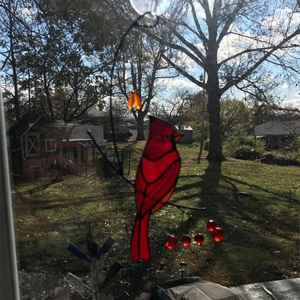 decorative objects & figurines economical cardinal bird stained glass ornament epoxy craft home window decoration hanging ds99
decorative objects & figurines economical cardinal bird stained glass ornament epoxy craft home window decoration hanging ds99