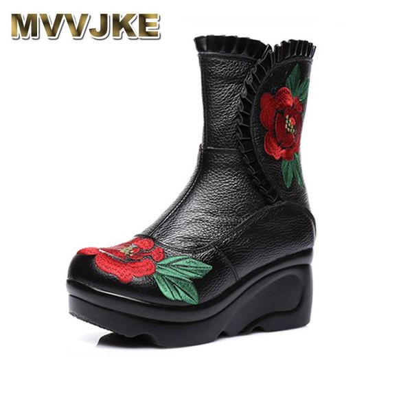 boots mvvjke women genuine leather spring ankle retro beauty handmade floral warm shoes embroidered high heels zapatos, Black
boots mvvjke women genuine leather spring ankle retro beauty handmade floral warm shoes embroidered high heels zapatos, Black