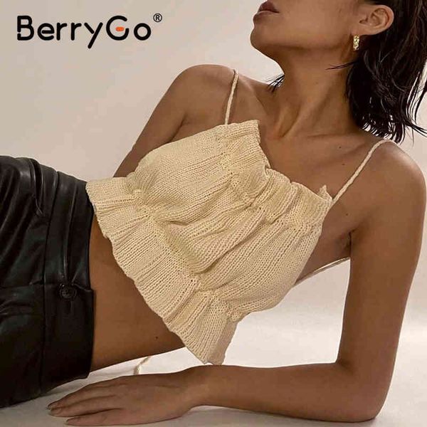 berrygo ruffled casual woman camis apricot short sling female tank summer chic club ladies 210513, White
berrygo ruffled casual woman camis apricot short sling female tank summer chic club ladies 210513, White