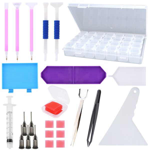 diy diamond painting tools set rhinestones decorations accessories tray glue pen kit storage box tweezers for diamond painting, Black
diy diamond painting tools set rhinestones decorations accessories tray glue pen kit storage box tweezers for diamond painting, Black