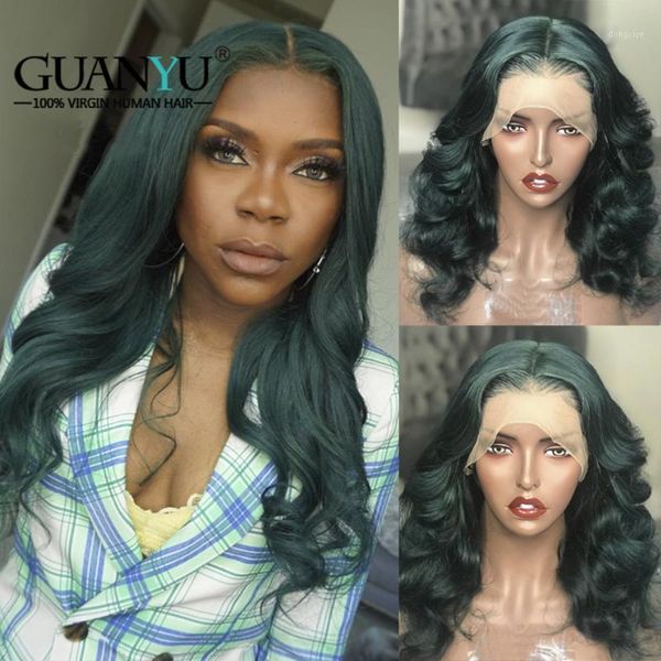 green human hair wig pre plucked brazilian remy wavy lace front wigs with baby hair1, Black;brown
green human hair wig pre plucked brazilian remy wavy lace front wigs with baby hair1, Black;brown