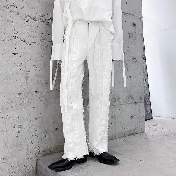 male streetwear hip hop gothic black white trousers japan harajuku korea pant men broken edge stripe splice casual straight men's pants
male streetwear hip hop gothic black white trousers japan harajuku korea pant men broken edge stripe splice casual straight men's pants
