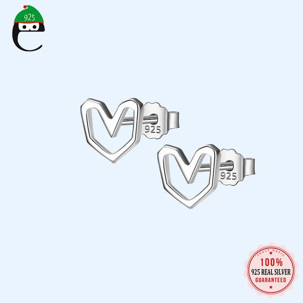 elfoplatasi real 925 sterling silver fashion romantic heart stud earring for women wedding valentine's day jewelry dd326, Golden;silver
elfoplatasi real 925 sterling silver fashion romantic heart stud earring for women wedding valentine's day jewelry dd326, Golden;silver