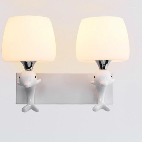 american dolphin modeling resin wall lamp frosted glass shade bedroom beside living room decoration aisle led light1
american dolphin modeling resin wall lamp frosted glass shade bedroom beside living room decoration aisle led light1