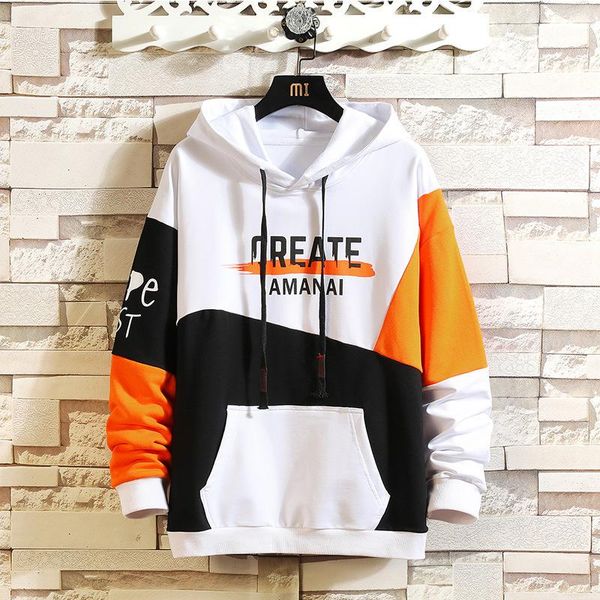 men's hoodies & sweatshirts sweatshirt men printed letter korea style casual hooded spring summer slim fit long sleeve hip hop tracksui, Black
men's hoodies & sweatshirts sweatshirt men printed letter korea style casual hooded spring summer slim fit long sleeve hip hop tracksui, Black