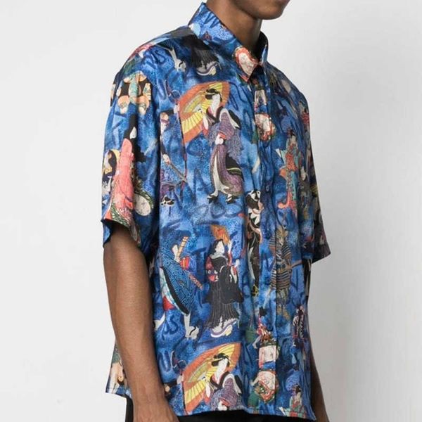 men's casual shirts /marine 21ss rose japanese geisha print style loose short sleeve hawaiian shirt, White;black
men's casual shirts /marine 21ss rose japanese geisha print style loose short sleeve hawaiian shirt, White;black