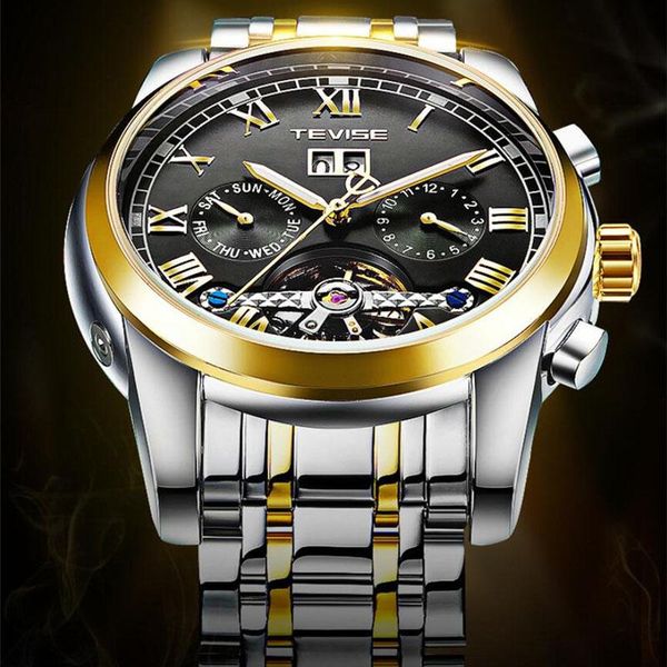 wristwatches montre homme brand tourbillon mechanical men's watch luminous clock men military sport stainless steel waterproof wristwat, Slivery;brown
wristwatches montre homme brand tourbillon mechanical men's watch luminous clock men military sport stainless steel waterproof wristwat, Slivery;brown