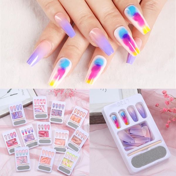 false nails 24pcs/set detachable long coffin full cover manicure uv gel acrylic european ballerina nail tips colorful beauty tools, Red;gold
false nails 24pcs/set detachable long coffin full cover manicure uv gel acrylic european ballerina nail tips colorful beauty tools, Red;gold