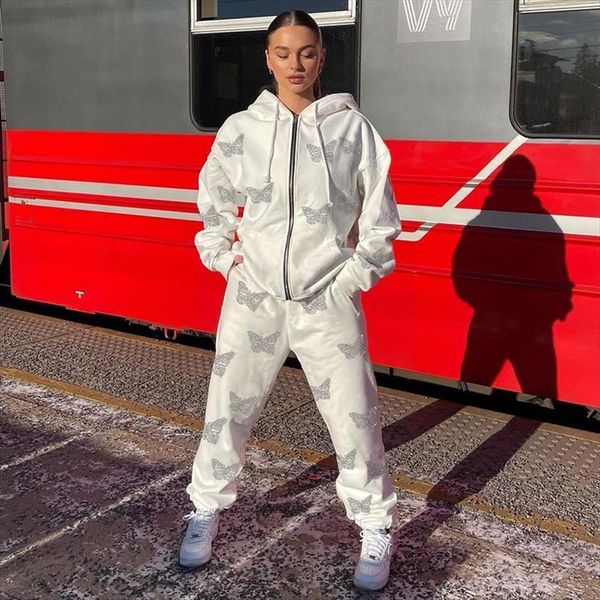 butterfly diamond stitching oversized sweatshirt womenpant fashion trend hit color street two piece zipper hoodie, White
butterfly diamond stitching oversized sweatshirt womenpant fashion trend hit color street two piece zipper hoodie, White