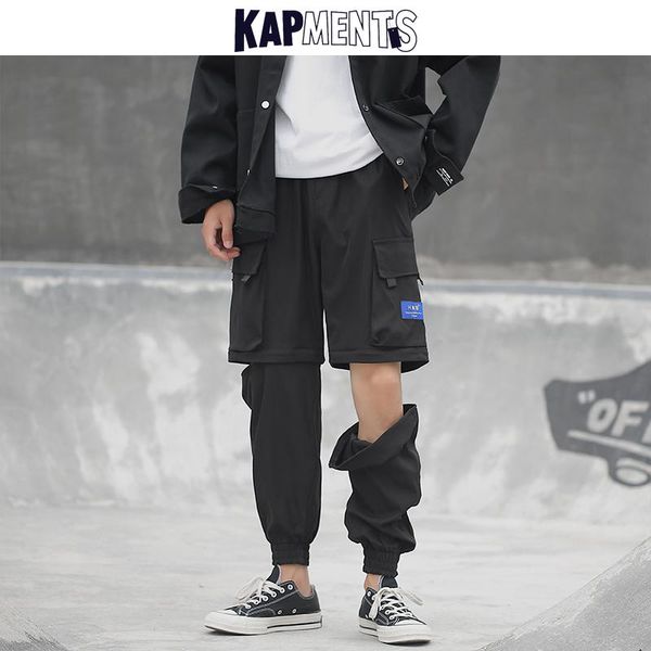 men's pants men casual pocket streetwear spliced cargo 2021 mens overalls joggers male korean loose high waist shorts, Black
men's pants men casual pocket streetwear spliced cargo 2021 mens overalls joggers male korean loose high waist shorts, Black