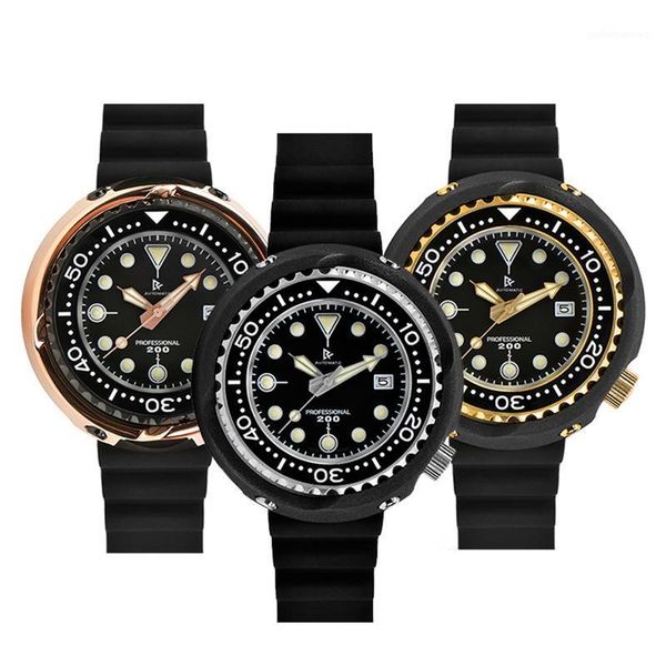 wristwatches tuna watch men automatic diver watches 53mm case black rubber c3 luminous mechanical wristwatch nh35a movement, Slivery;brown
wristwatches tuna watch men automatic diver watches 53mm case black rubber c3 luminous mechanical wristwatch nh35a movement, Slivery;brown
