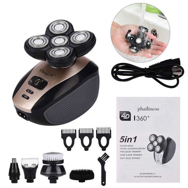 5 in 1 usb rechargeable hair trimmer beard shaver clipper five floating heads razor nose trimmer facial brush machine shaving p0817
5 in 1 usb rechargeable hair trimmer beard shaver clipper five floating heads razor nose trimmer facial brush machine shaving p0817