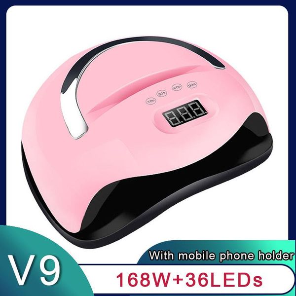 nail dryers v9 168w uv led lamp for manicure drying 36 pcs all types of gel polishing with mobile phone groove
nail dryers v9 168w uv led lamp for manicure drying 36 pcs all types of gel polishing with mobile phone groove