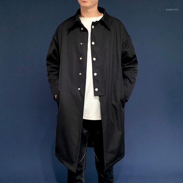 men's trench coats 2021 autumn and winter youth solid color loose mid-length windbreaker fashion casual single-breasted -3xl, Tan;black
men's trench coats 2021 autumn and winter youth solid color loose mid-length windbreaker fashion casual single-breasted -3xl, Tan;black