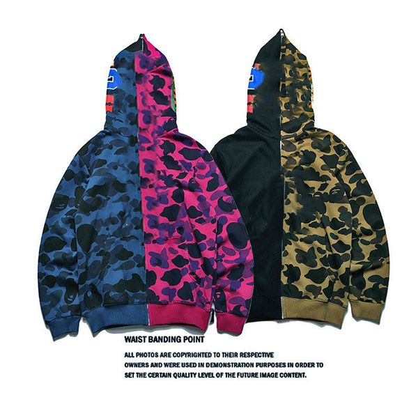famous designer men's jacket sweater hoodie japanese street shark zipper stitching camouflage casual fall s-xxl size, Black
famous designer men's jacket sweater hoodie japanese street shark zipper stitching camouflage casual fall s-xxl size, Black