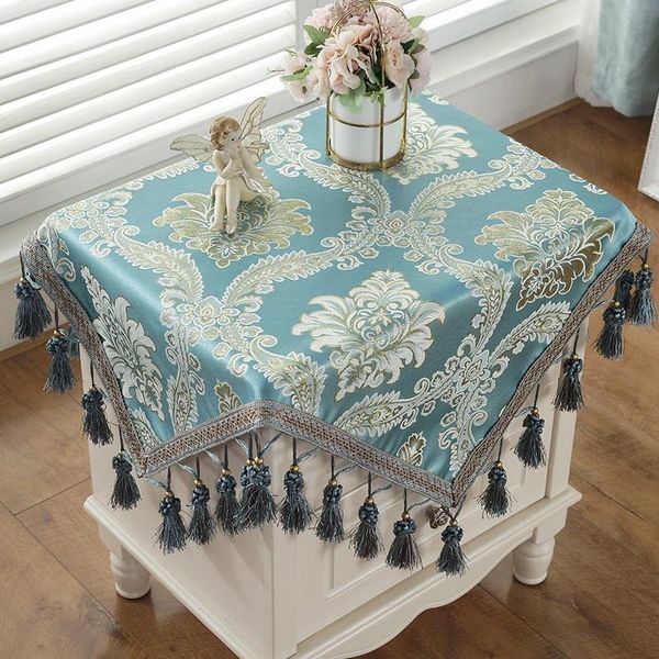 table cloth beside clothes europe blue square tassels tablecloth high-grade luxury home wedding decoration modern covers
table cloth beside clothes europe blue square tassels tablecloth high-grade luxury home wedding decoration modern covers