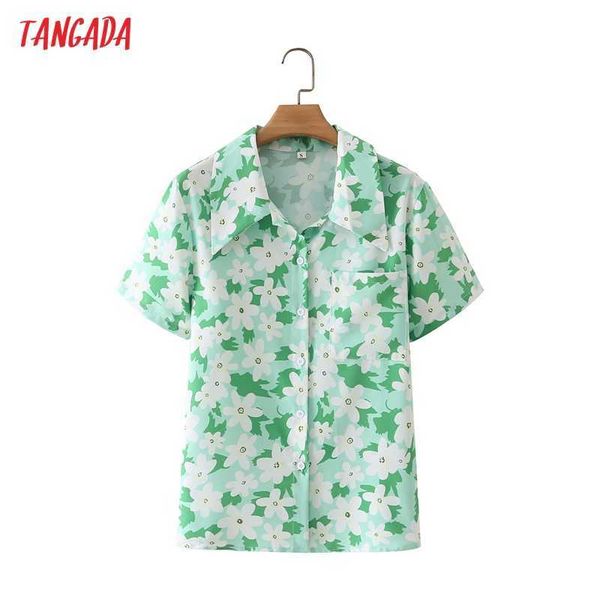 tangada women retro flowers print chiffon shirt summer blouse short sleeve chic female 3y16 210609, White
tangada women retro flowers print chiffon shirt summer blouse short sleeve chic female 3y16 210609, White