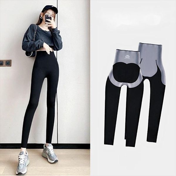 women's leggings ladies' abdomen 9-point drape pants high-waist shaping waist support hip-lifting yoga body and fitness, Black
women's leggings ladies' abdomen 9-point drape pants high-waist shaping waist support hip-lifting yoga body and fitness, Black